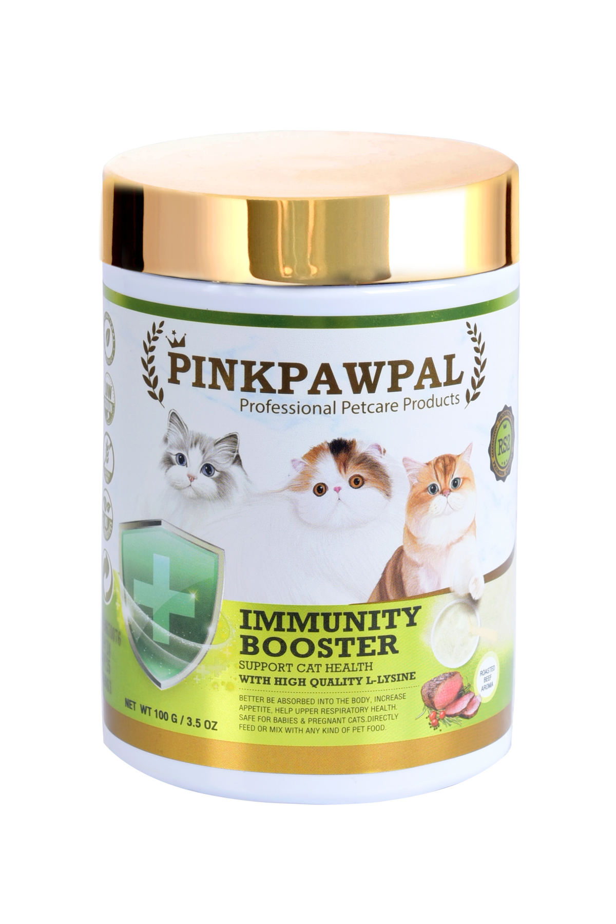 Immunity Booster – L-lizint tartalmazó táplálékkiegészítő a macskák immunrendszerének támogatására