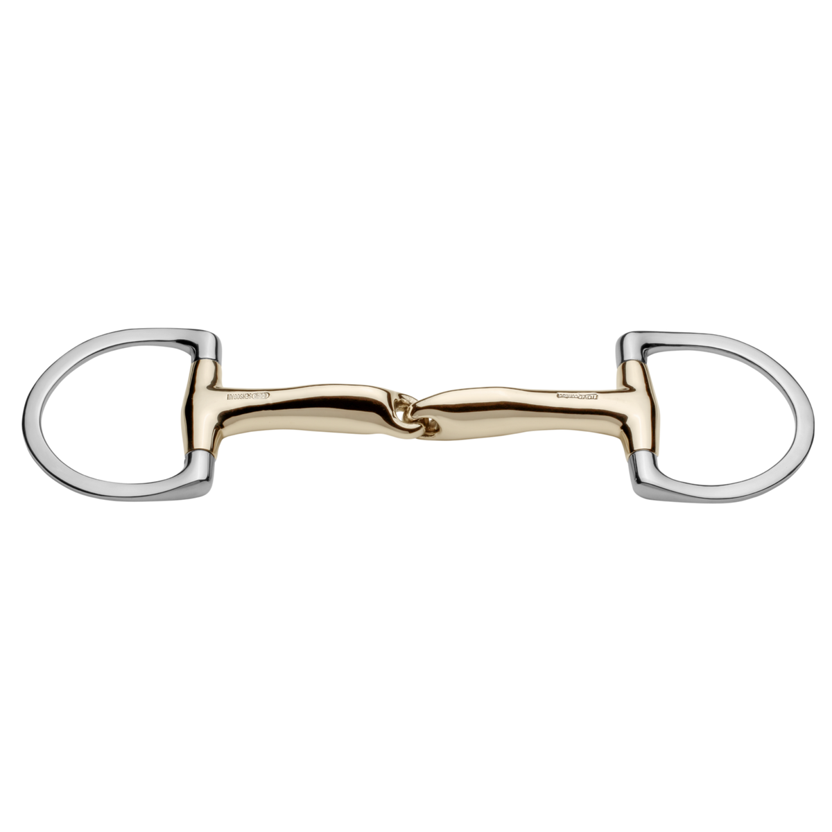 Zăbală novocontact eggbutt cu inele în formă de D, 14 mm, cu o articulație - Sensogan