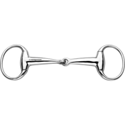 Zăbală eggbutt 18 mm, muștiuc gol - oțel inoxidabil