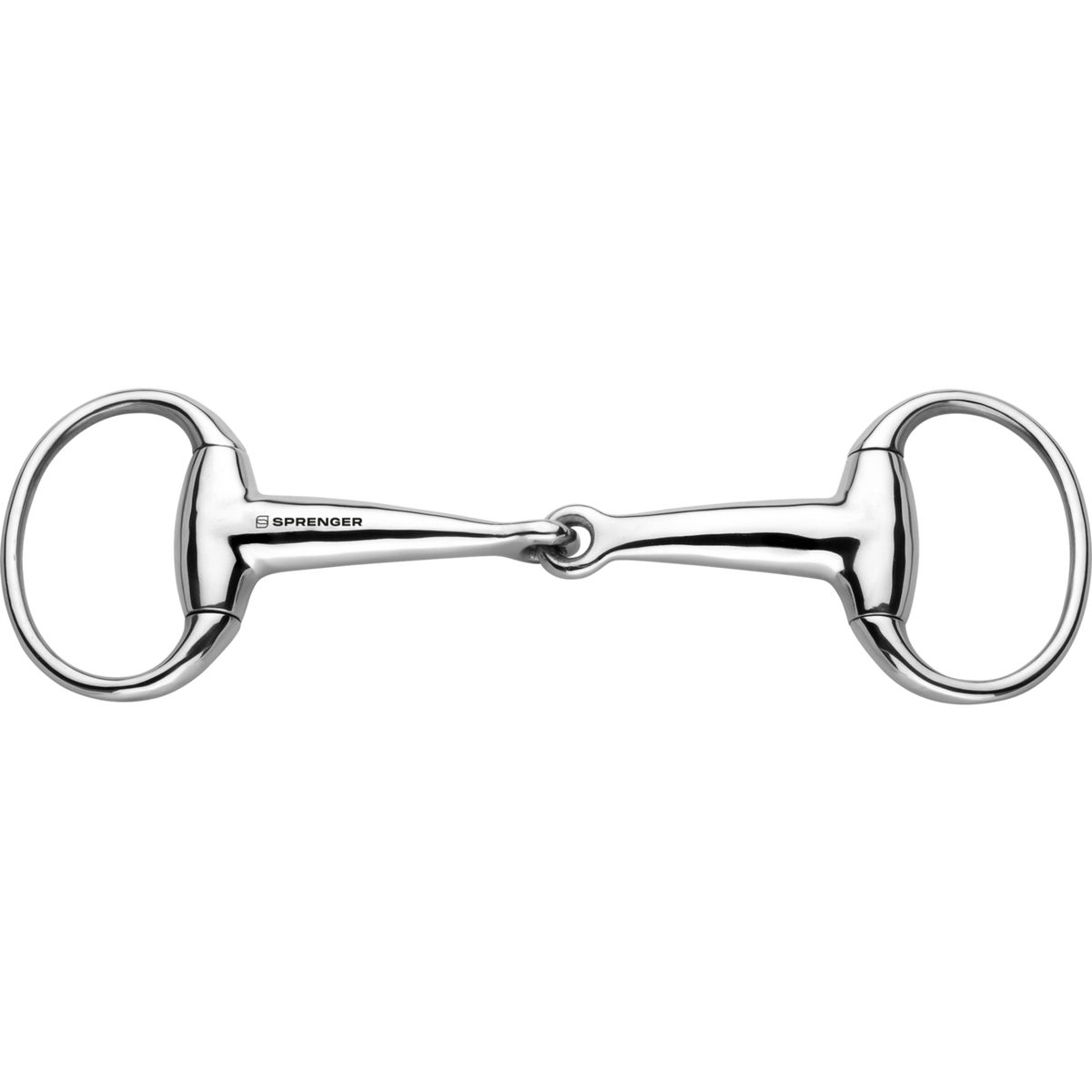 Zăbală eggbutt 18 mm, muștiuc gol - oțel inoxidabil