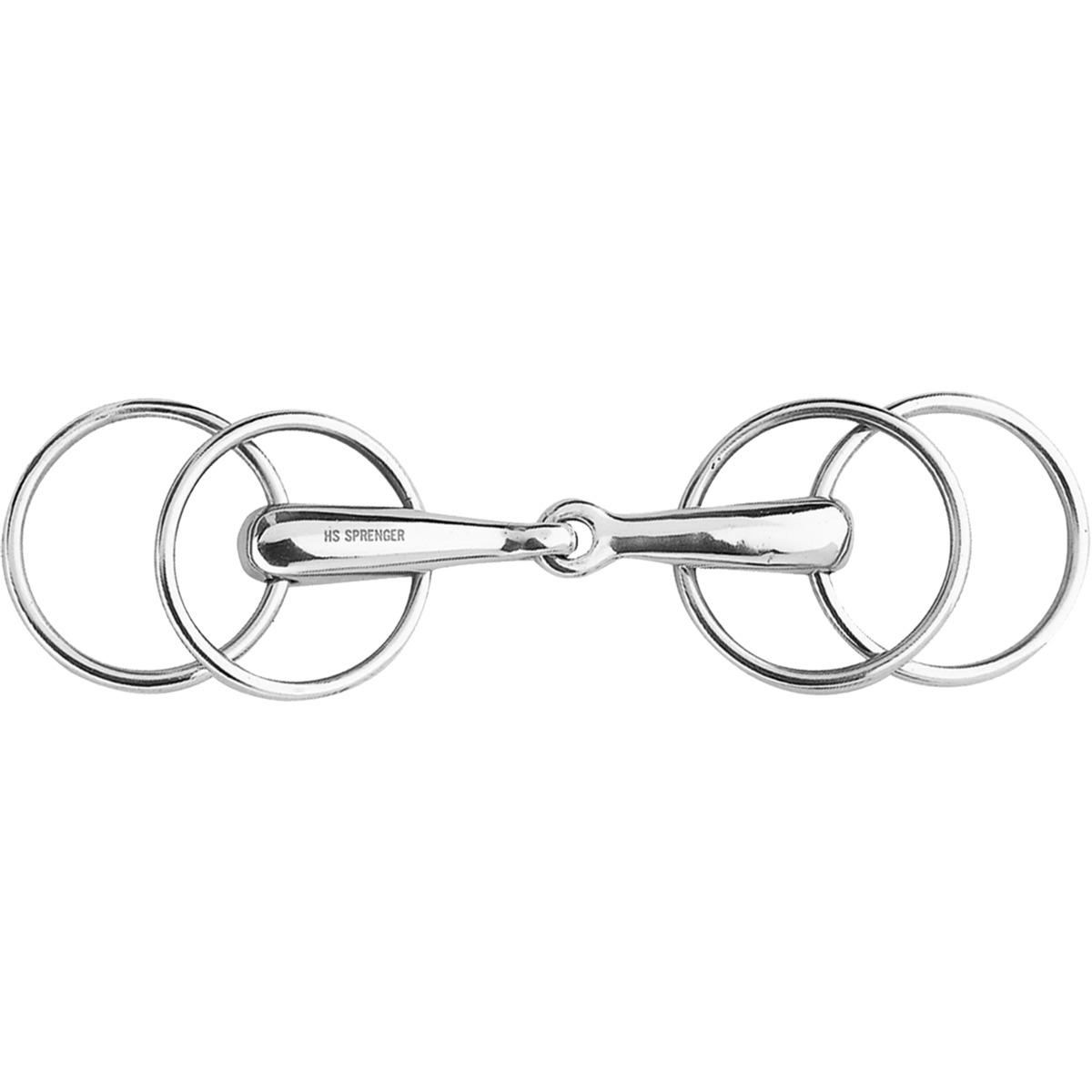 Trensă cu 4 inele, 20 mm - oțel inoxidabil