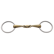 Trensă cu inele mobile 18 mm - oțel inoxidabil / Copper Plus