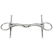 Zăbală SATINOX Full Cheek 14 mm, cu două articulații - oțel inoxidabil