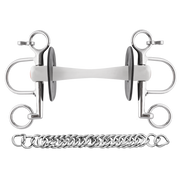Pelham NATHE 20 mm, cu muștiuc fix flexibil (Mullen)