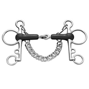 Pelham din cauciuc 18 mm, brațe lungi - oțel inoxidabil (art. 42104)