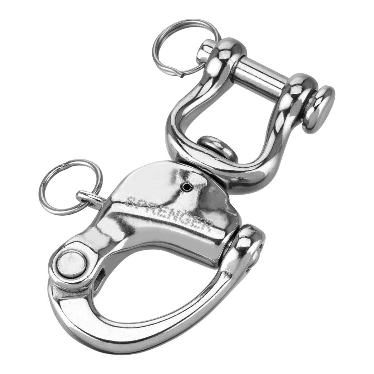 Cârlig HS pentru maraton (turnat), cu shackle - oțel inoxidabil