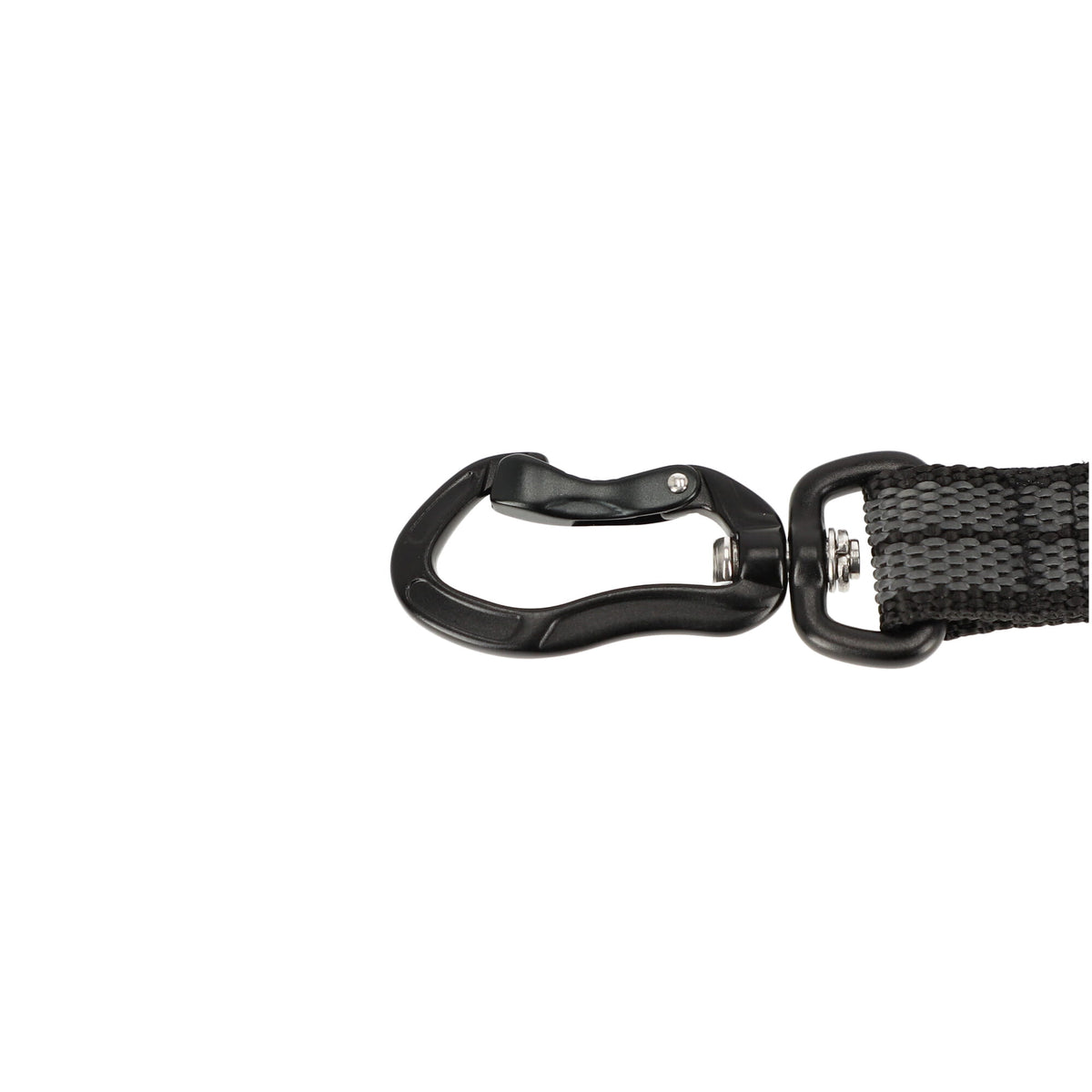 Dingo Gear – Lesă ultra-ușoară din chingă cauciucată cu carabină din aluminiu