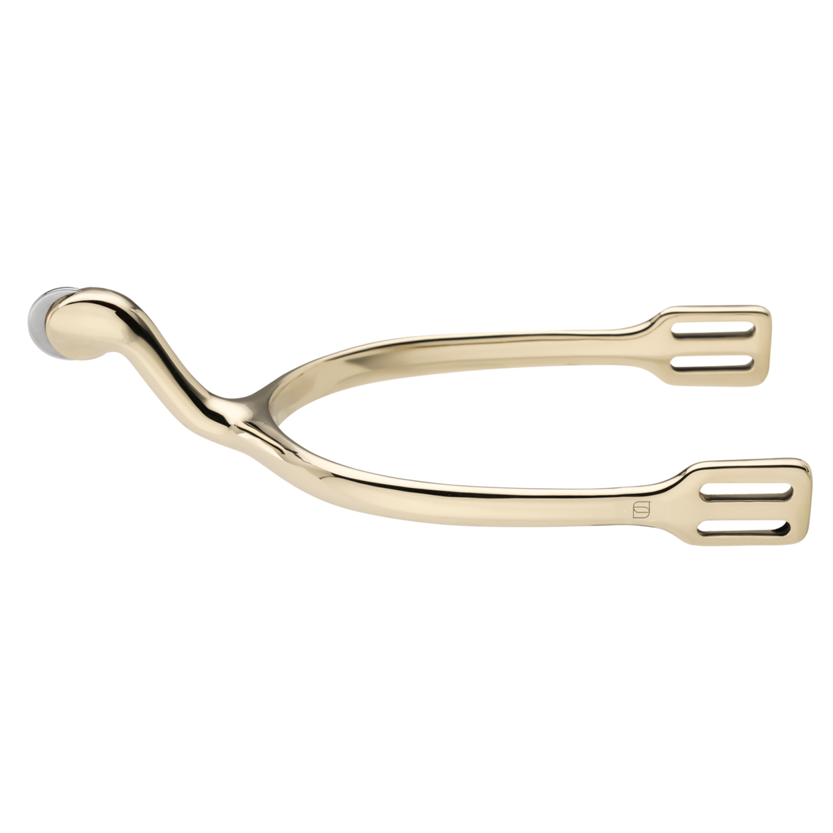 Pinteni gât de lebădă - alpaca lustruită intens, 45 mm, cu rotiță mică rotundă
