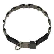 NeckTech Fun nyakörv ClicLock zárral – matt fekete rozsdamentes acél