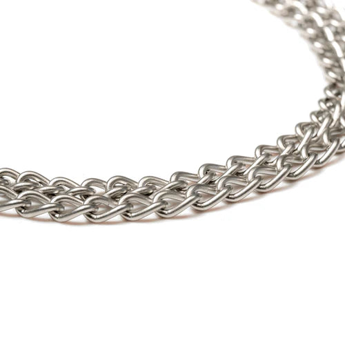 Kétsoros Martingale nyakörv – matt rozsdamentes acél, 3,0 mm