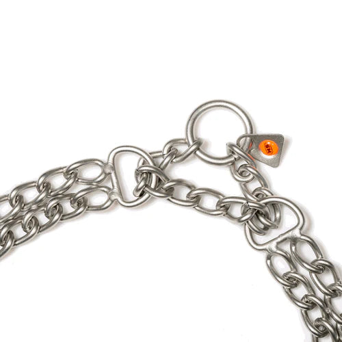 Kétsoros Martingale nyakörv – matt rozsdamentes acél, 3,0 mm