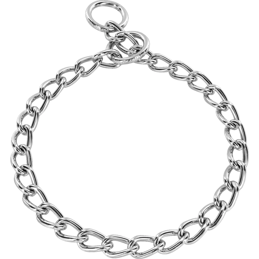 Sprenger kiképző nyakörv kutyáknak kerek, krómozott acélszemekkel, 4,0 mm