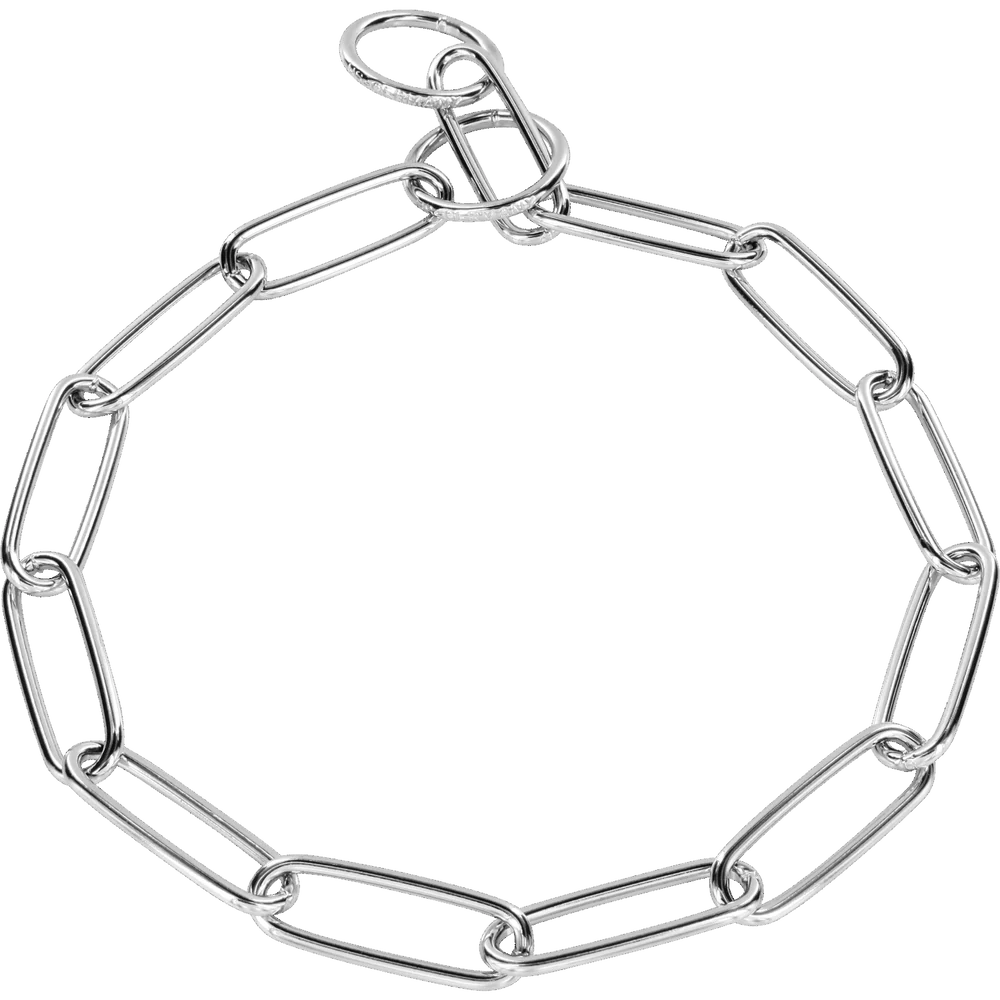 Sprenger kiképző nyakörv hosszú szemekkel, krómozott acél, 3,0 mm