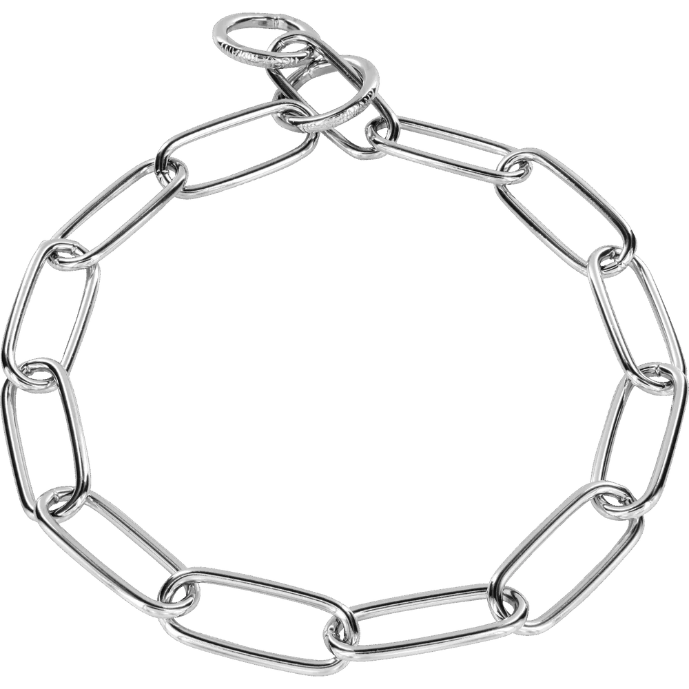 Nyakörv hosszú szemekkel – krómozott acél, 4,0 mm