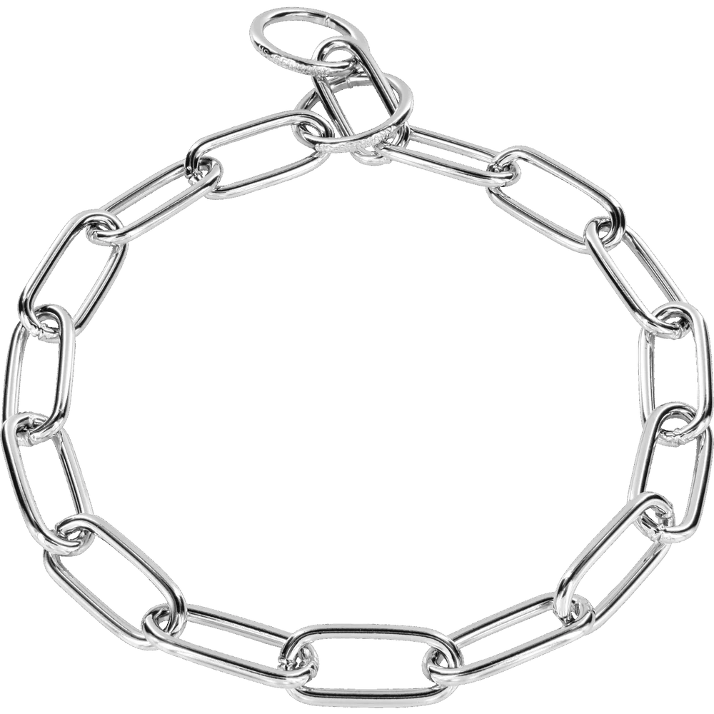 Nyakörv hosszú szemekkel – krómozott acél, 4,0 mm