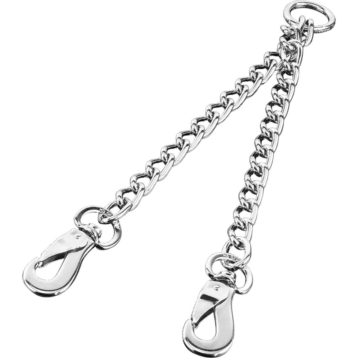 Összekötőlánc karabinerkampóval – krómozott acél, 4,0 mm, 61 cm / 24"