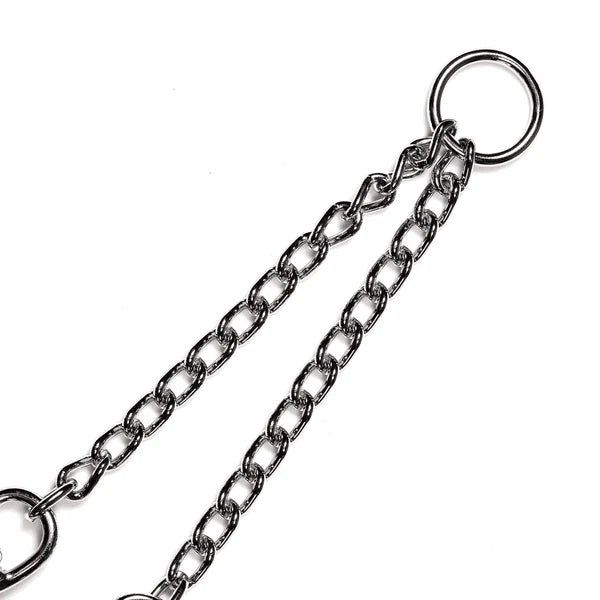 Összekötőlánc karabinerkampóval – krómozott acél, 4,0 mm, 61 cm / 24"