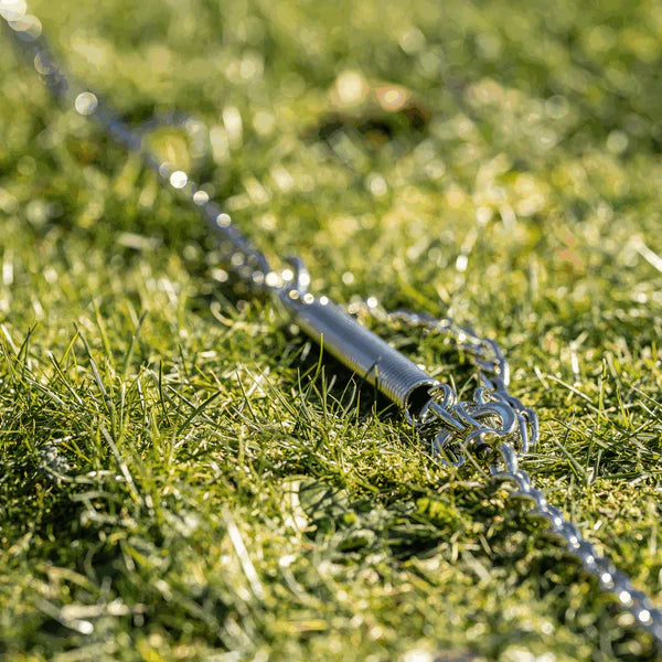 Hámhoz való lánc rugóval – nikkelezett acél, 4,0 mm / 79"