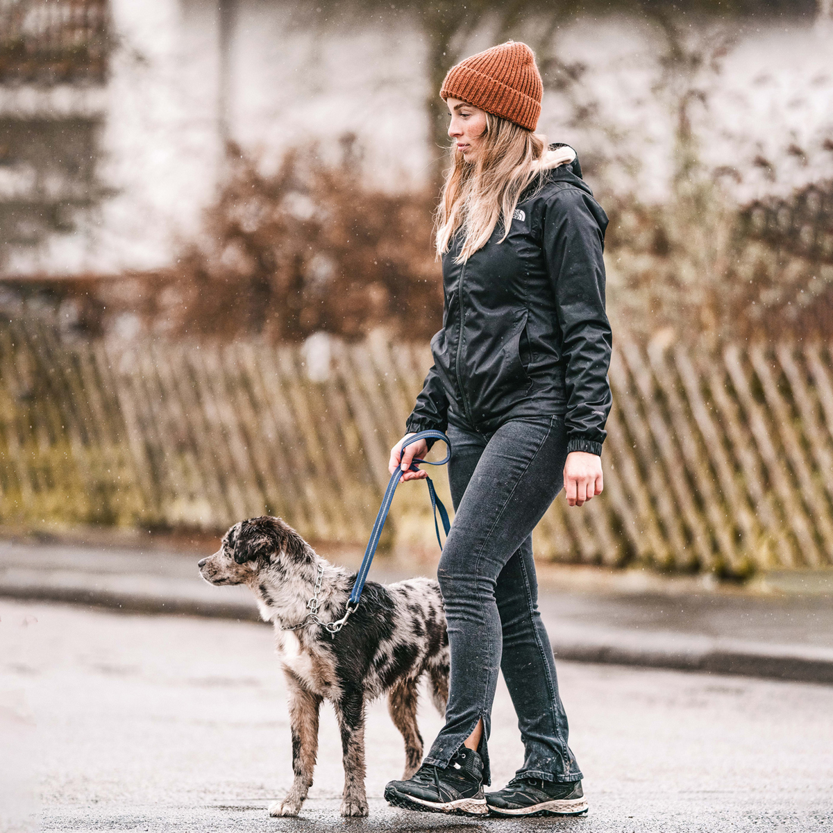 Lesă cauciucată Sprenger, cu mâner