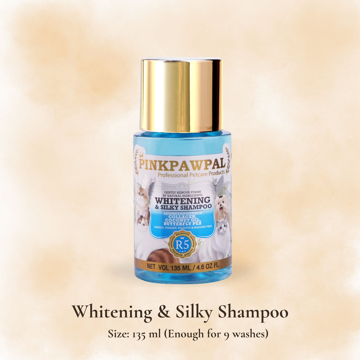 Whitening & Silky Shampoo – A szőrzet fehérítésére és simítására szolgáló sampon macskák és kutyák számára