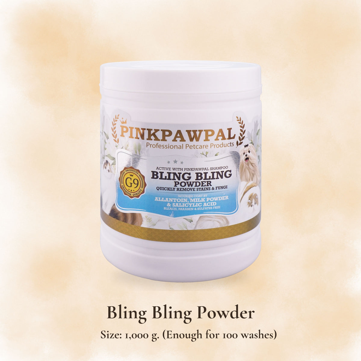 Bling Bling Powder – Por a foltok eltávolítására és a szőrzet ragyogásának fokozására