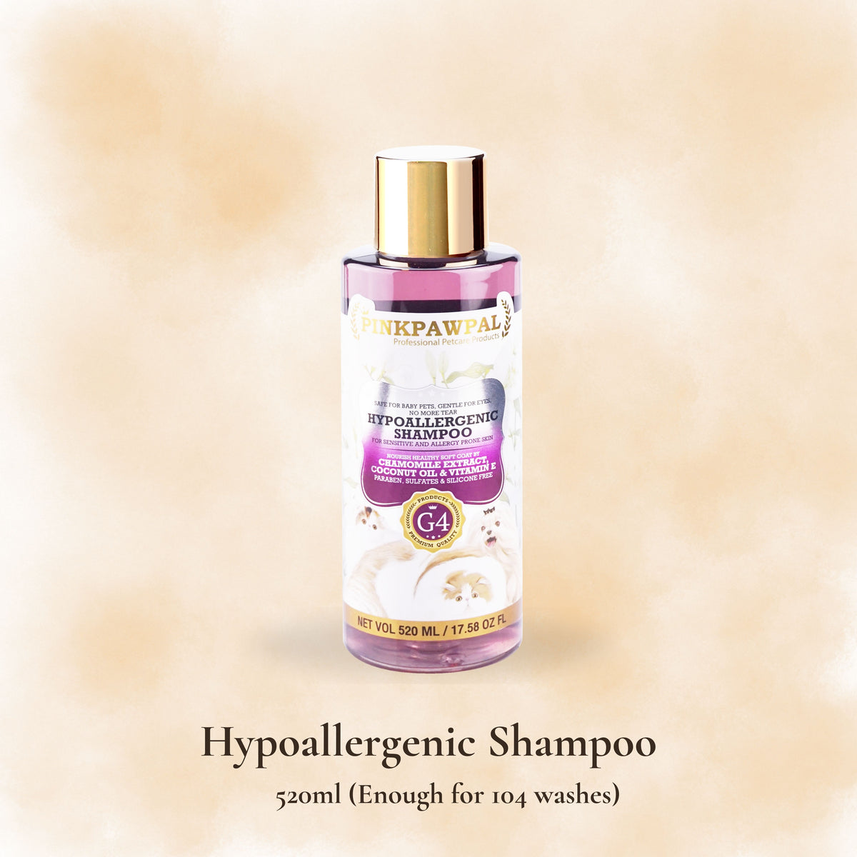 Hypoallergenic Shampoo – Hipoallergén sampon érzékeny bőrű macskák és kutyák számára