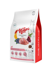 Natura Low Grain Kitten száraz macskatáp kiscicáknak csirkével és áfonyával