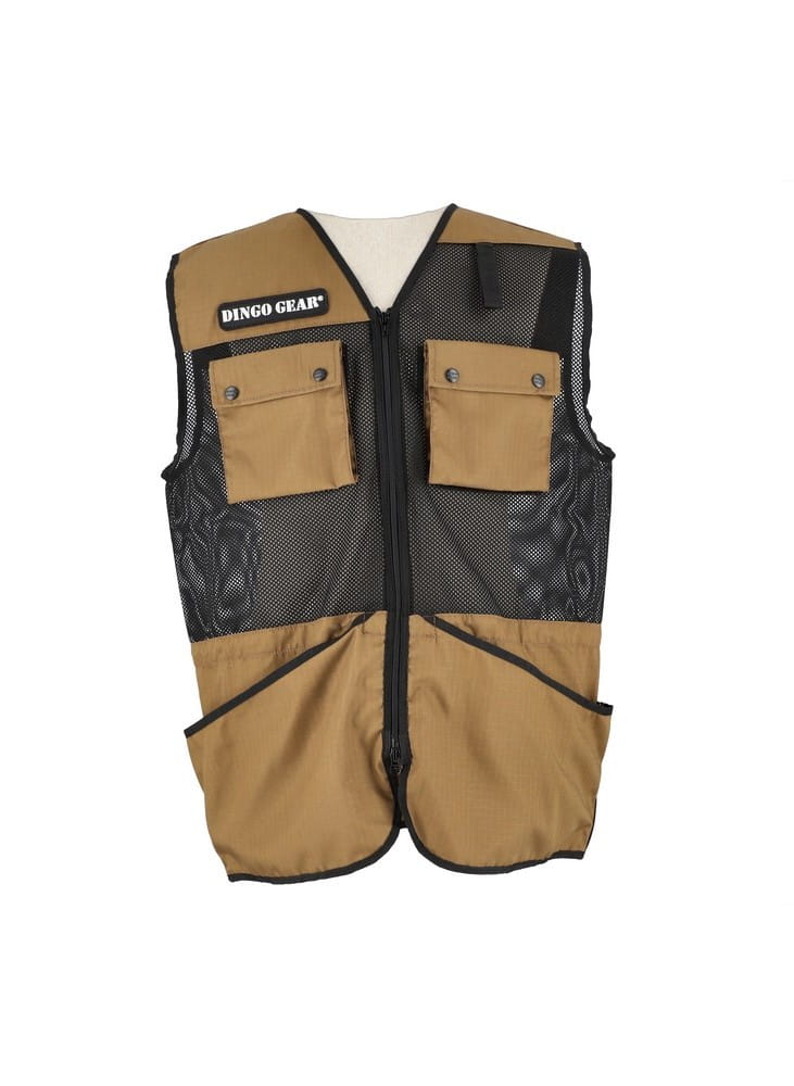 Dingo Gear PRO – hálós kiképzőmellény, coyote brown színben