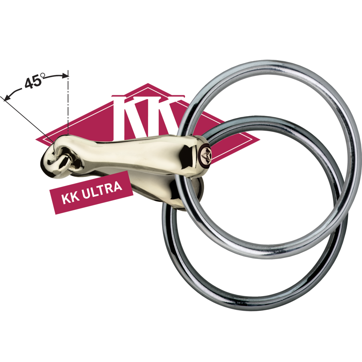 Trensă KK ULTRA cu inele mobile SPRENGER & Ingrid Klimke - Sensogan