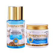 PinkPawPal Set Pete Galbene – Whitening & Silky Shampoo 135 ml + Bling Bling Powder 150 g