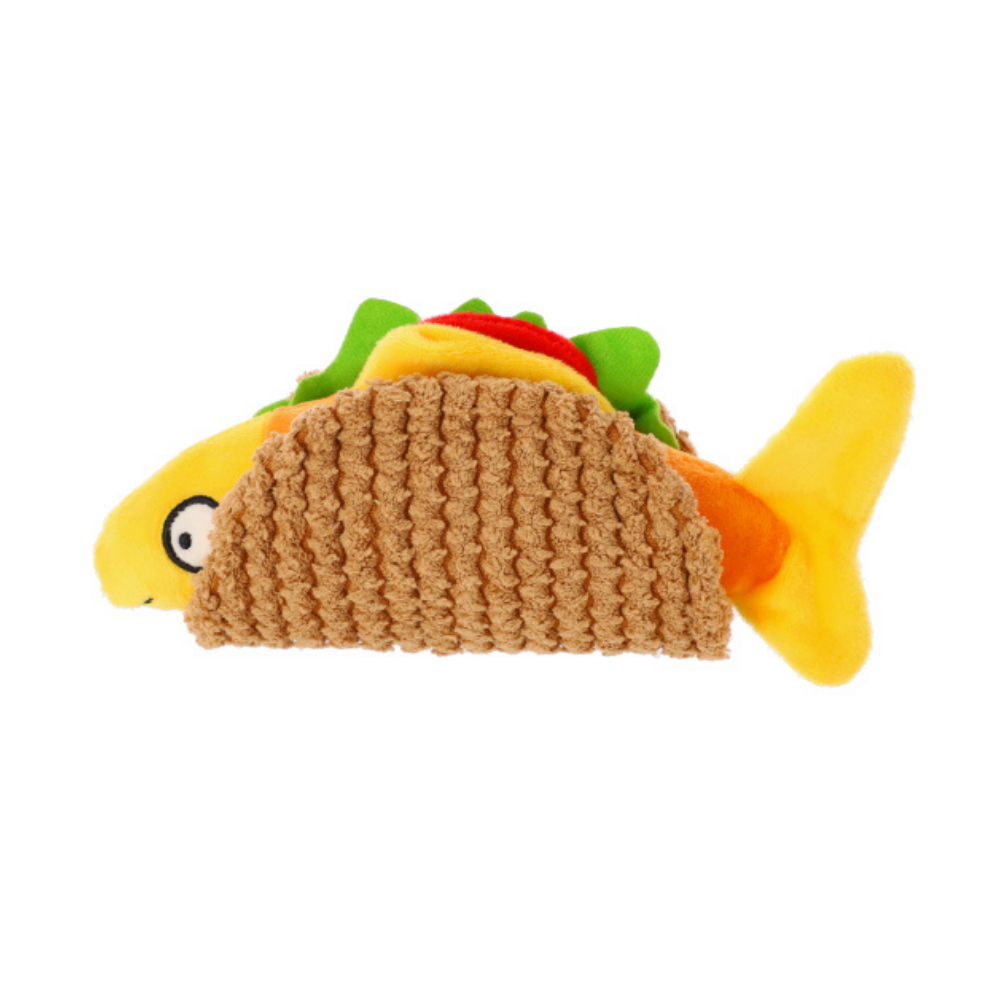 Plüssjáték kutyáknak taco