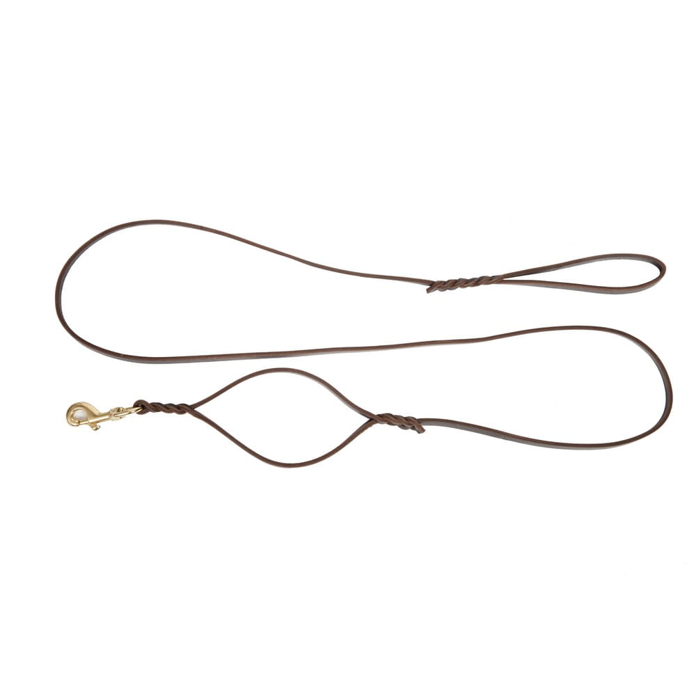 Dingo Gear – bőr póráz kiegészítő fogantyúval a karabiner mellett