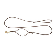 Dingo Gear – bőr póráz kiegészítő fogantyúval a karabiner mellett