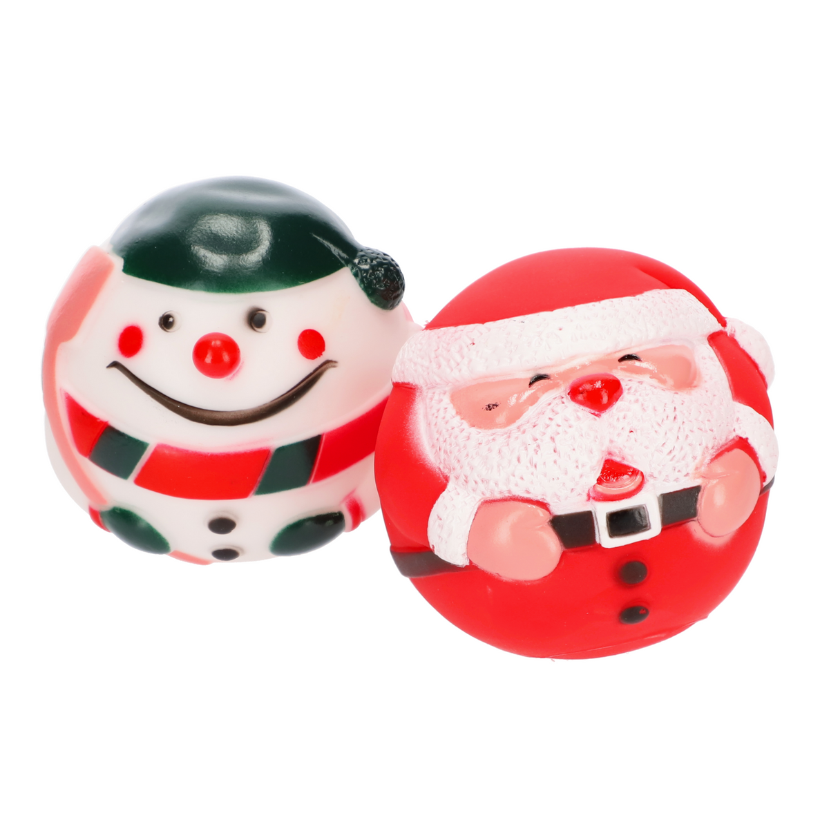 Karácsonyi labdajáték kutyáknak hóemberrel