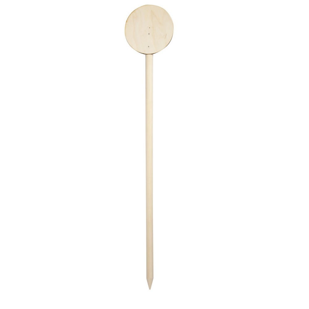 Dingo Gear – fa nyomkövető jelző kerek táblával, átmérő: 11 cm.