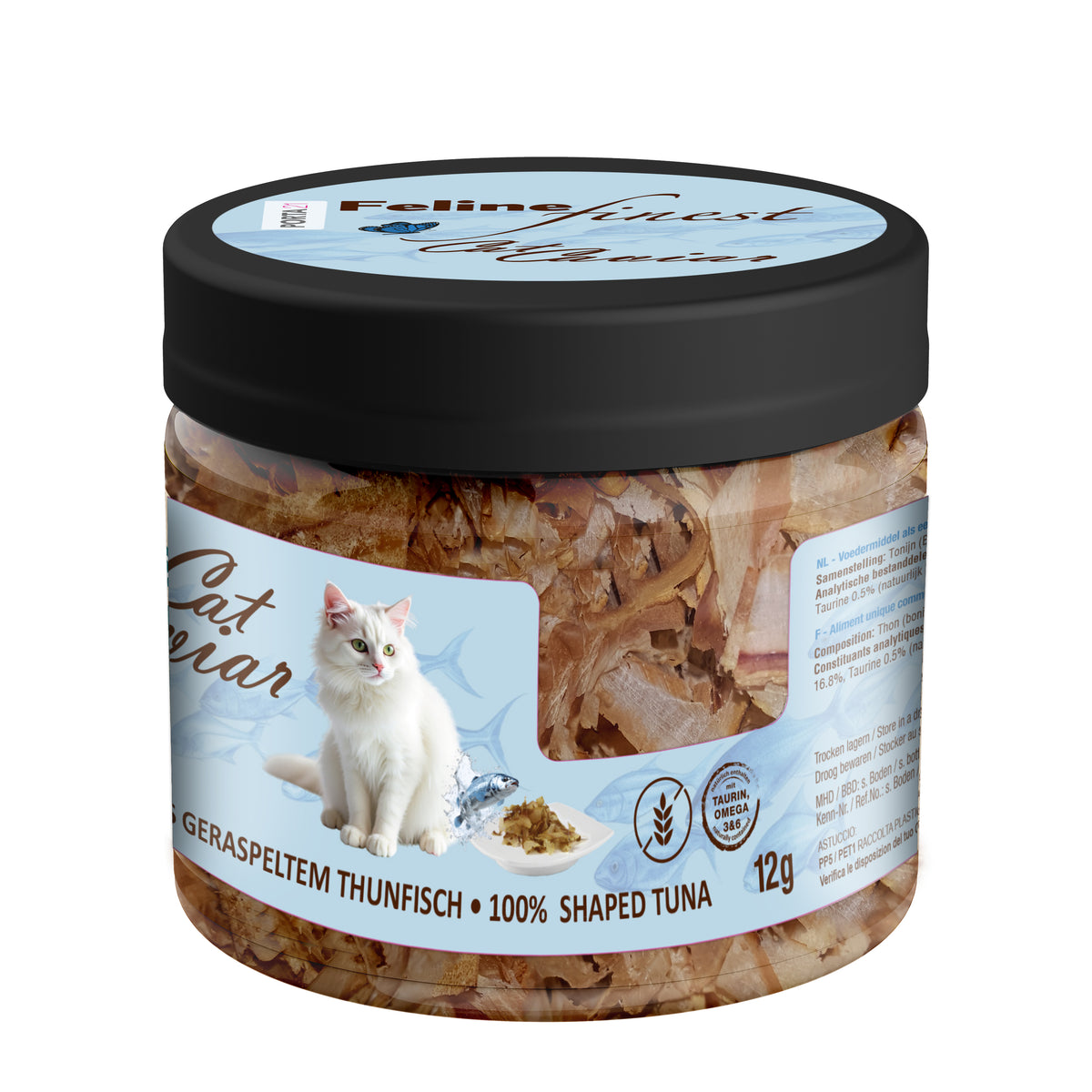 Prémium dehidratált tonhal macskáknak, Feline Finest Cat Caviar