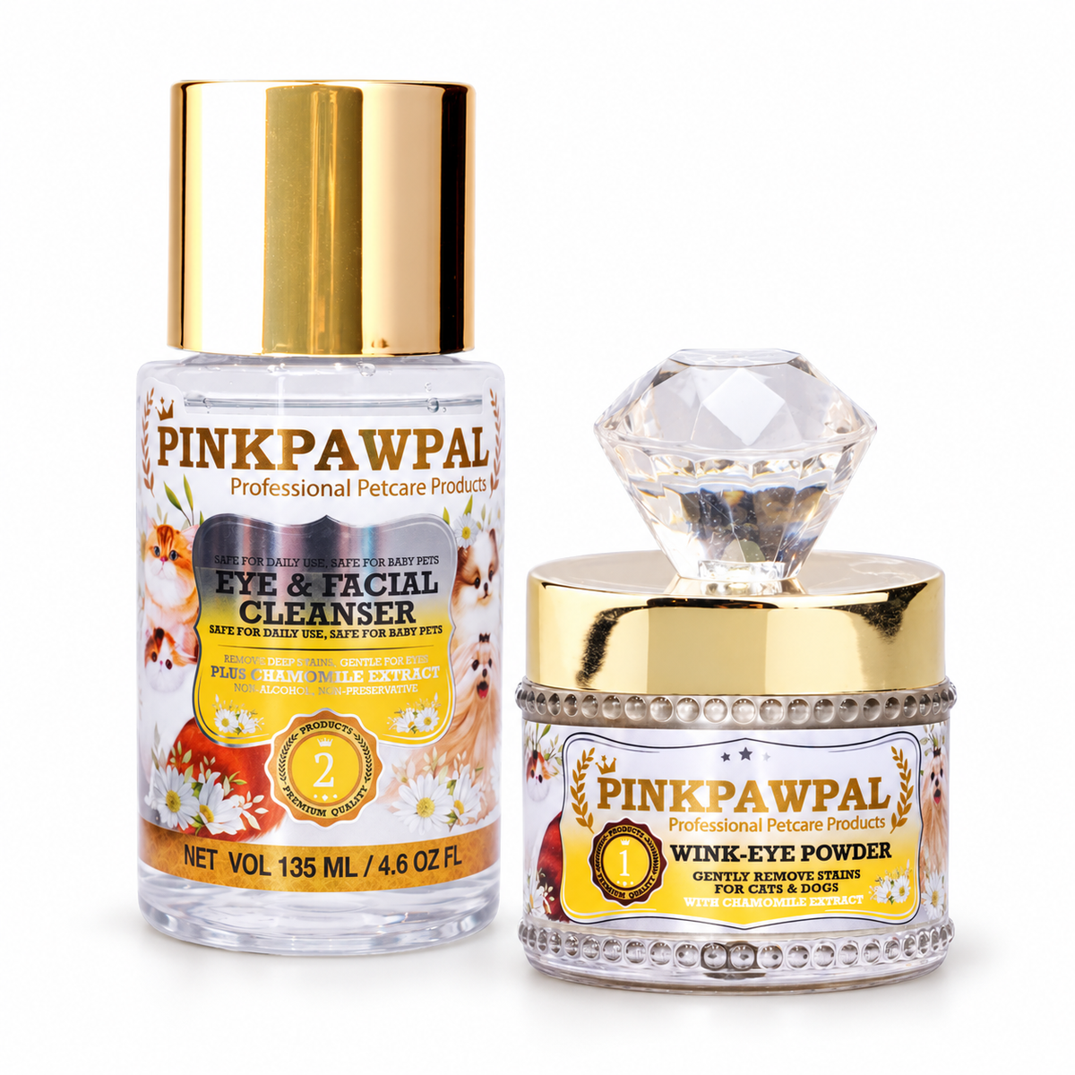 Pinkpawpal Eye Care Duo – könnyfolt- és szemápoló csomag